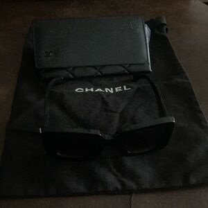 Chanel Black Sunglasses with Case